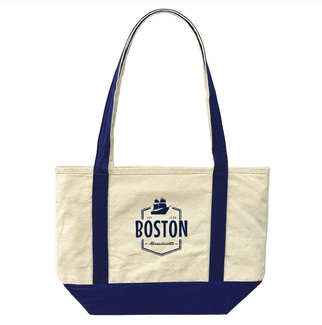 【THE SOLE】MONTECARLO / BOSTON TOTE BAG Boston Tote Bag - Canvas Tote in Navy
